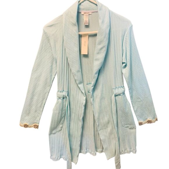 DKNY Wrap Dress Size P/S Wonder Blue Style:429433 New w/Tags - Picture 1 of 12